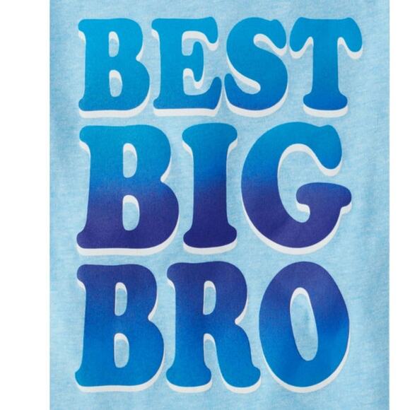 CHILDREN'S PLACE Blue Best Big Bro Short Sleeve T-Shirt NEW Boys Size 3T - Picture 2 of 3